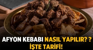 Afyon kebabı tarifi ve yapılışı! Malzemeleri nelerdir? Nasıl yapılır?