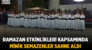 Afyonkarahisar'da Minik semazenler sahne aldı 