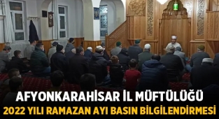 Afyonkarahisar Müftülüğünden Ramazan Ayı Bilgilendirmesi