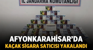 Akören'de kaçak sigara satıcısı yakalandı