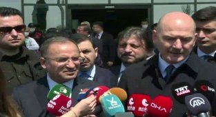 Bozdağ ve Soylu patlamaya ilişkin olay yerinde incelemelerde bulundu
