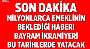 Emekli bayram ikramiyelerinin yatacağı tarih belli oldu