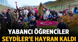 Yabancı öğrenciler Seydiler'e hayran kaldı