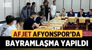 Afjet Afyonspor'da Bayramlaşma yapıldı