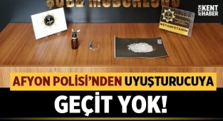 Afyon'da uyuşturucu operasyonu böyle görüntülendi