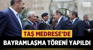 Afyon Taş Medrese 'de Bayramlaşma yapıldı