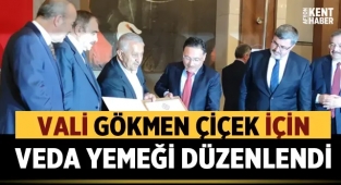 Afyonkarahisar Valisi Gökmen Çiçek için veda yemeği düzenlendi