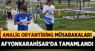 Analig Oryantiring müsabakaları 383 sporcunun katılımıyla gerçekleşti