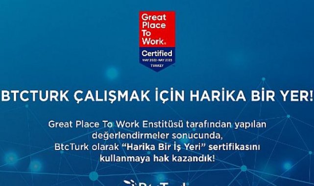 BtcTurk Çalışmak İçin “Harika Bir Yer”