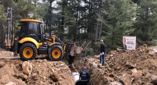 Büyükşehir'den Akseki'de büz çalışması