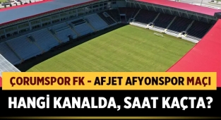 Çorumspor FK - Afjet Afyonspor maçı hangi kanalda, saat kaçta?