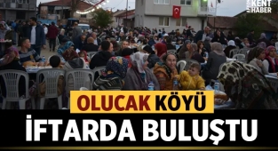 Olucak Köy meydanında iftar programı düzenlendi