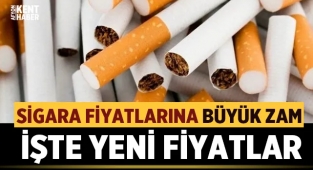 Sigara fiyatlarına zam geldi, işte yeni sigara fiyatları!