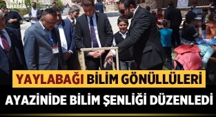 Yaylabağı Bilim Gönüllüleri Ayazini'de Bilim Şenliği düzenledi