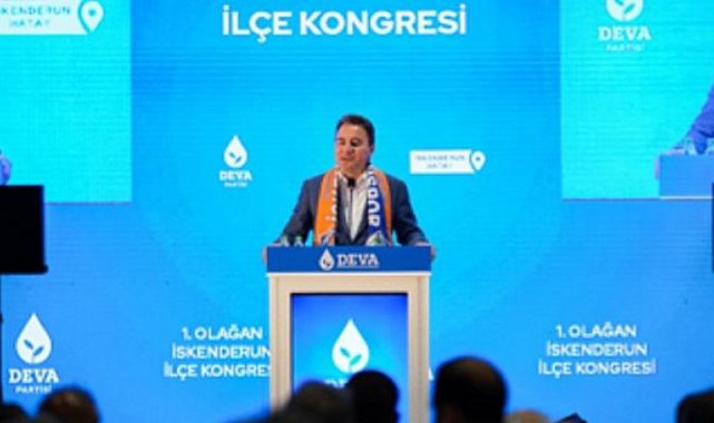Ali Babacan, partisinin İskenderun İlçe Kongresi’nde konuştu