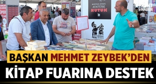 Mehmet Zeybek, Kitap Fuarına destek oldu