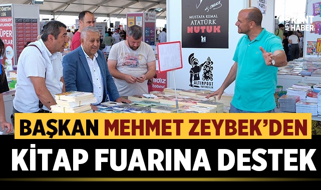 Mehmet Zeybek, Kitap Fuarına destek oldu