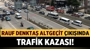 Rauf Denktaş Altgeçidi çıkışında Trafik Kazası!