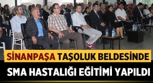 Sinanpaşa Taşoluk Beldesinde SMA Hastalığı eğitimi verildi