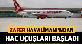 Zafer Havalimanı’ndan ilk hac kafilesi uğurlandı