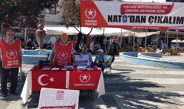 Bilecik Pazaryeri'nde Vatan'dan imza kampanyası
