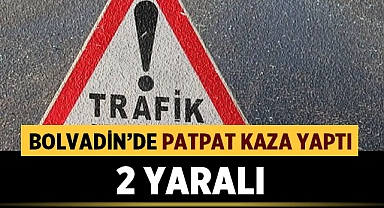 Bolvadin'de Patpat kazası: 2 yaralı