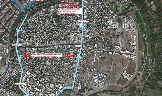 Bu cadde 7 gün araç trafiğine kapatılacak