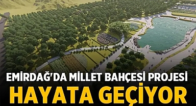 Emirdağ'da Millet Bahçesi projesinin yapımı başladı