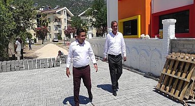 Kemer Belediye Başkan Vekili Recep Yılmaz Anaokulunda İncelemelerde Bulundu