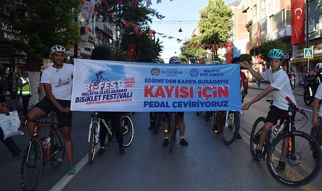 'Malatya Kayısı'sı için kilometrelerce pedal çevirdiler