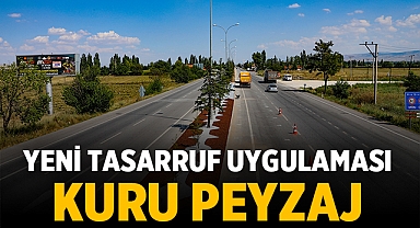 Afyonkarahisar'a yeni tasarruf uygulaması: Kuru Peyzaj