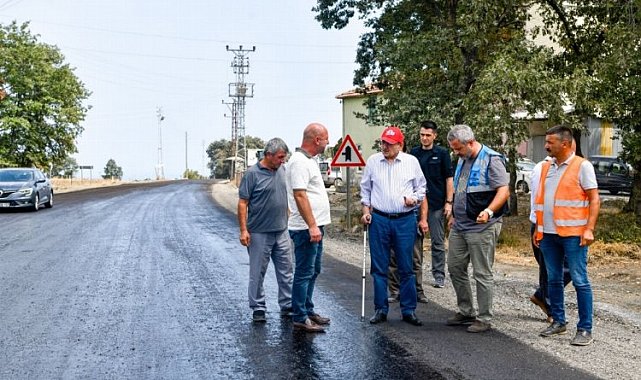 Başkan Demir, yol çalışmalarını inceledi