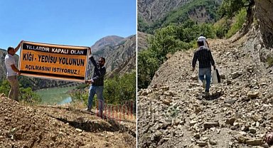 Bingöl'de 13 yıldır bitmeyen yol