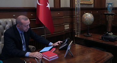 Cumhurbaşkanı Erdoğan Lapid'le görüştü