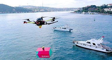 Drone ile ilk yemek teslimatı yapıldı