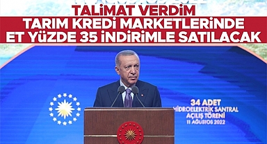Erdoğan: Büyükbaş hayvanlarda yüzde 30-35 indirime gidileceğini söyledi
