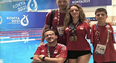 Milli Yüzücüler 3 altın 1 gümüş kazandı