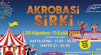 Talas'ta sirk heyecanı