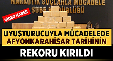 Uyuşturucuyla mücadelede Afyon tarihinin rekoru kırıldı