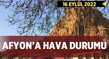 16 Eylül Afyonkarahisar Hava Durumu