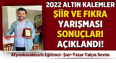 2022 Altın Kalemler Şiir ve Fıkra Yarışması Sonuçları Açıklandı!