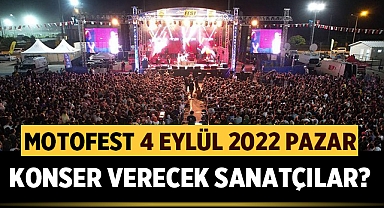 Afyon MotoFest 4 Eylül 2022 günü konser verecek sanatçılar?