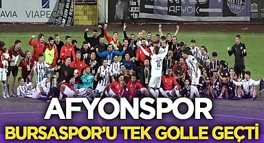 Afyonspor, Bursaspor'u tek golle geçti