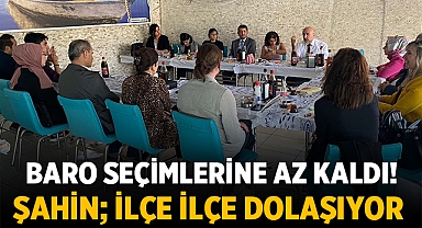 Avukat Turgay Şahin ilçedeki avukatlarla bir araya geldi