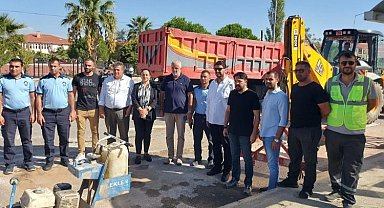 Balıkesir Ayvalık'a gaz için ilk kazma