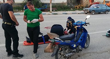 Bilecik Pazaryeri'nde köpeğe çarpan motosiklet sürücüsü yaralandı