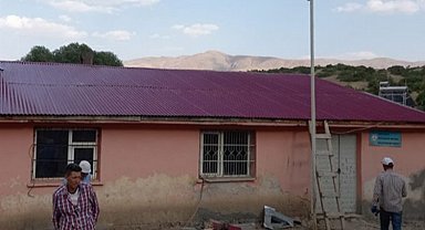 Bingöl Karlıova'da köy okuluna tadilat