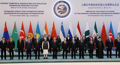 Cumhurbaşkanı Erdoğan Özbekistan'da selamlama törenine katıldı