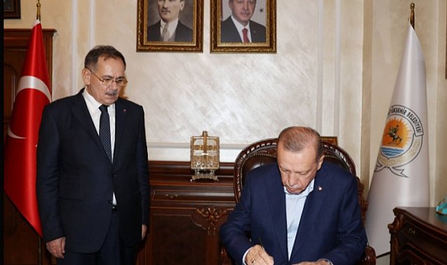 Cumhurbaşkanı Erdoğan Samsun Büyükşehir'i ziyaret etti
