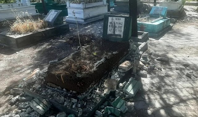 Diyarbakır'da hırsızlılar mezarlıklara dadandı!